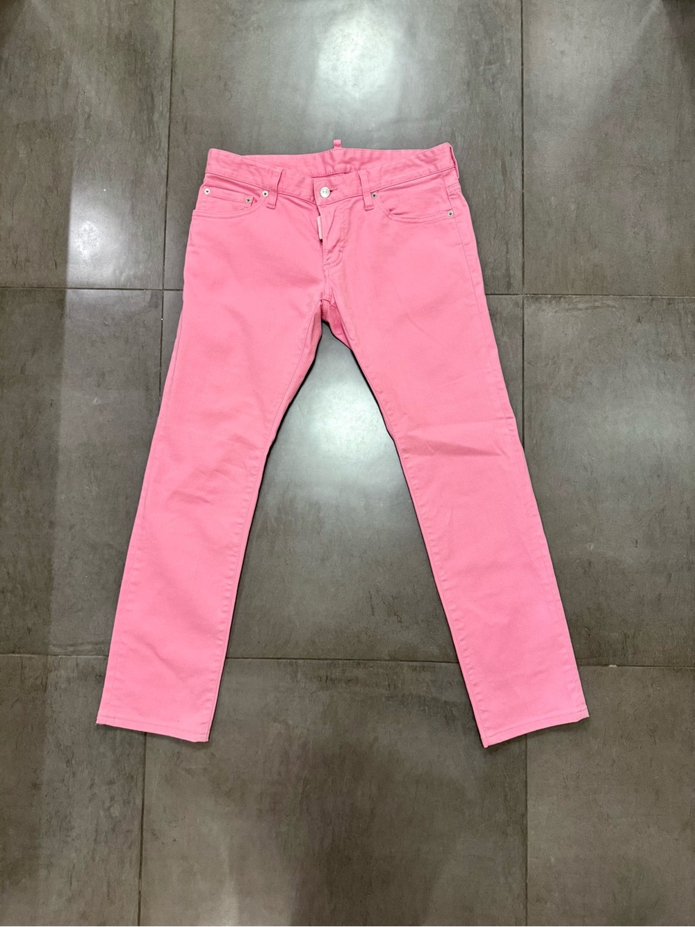 DSQUARED2 Pink Denim Slim Fit Jeans - Italian-Made - IT 46 / US 32-30